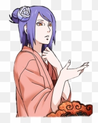 Konan Akatsuki Kunoichi Shinobi Naruto - Konan Emoji,Onsen Emoji