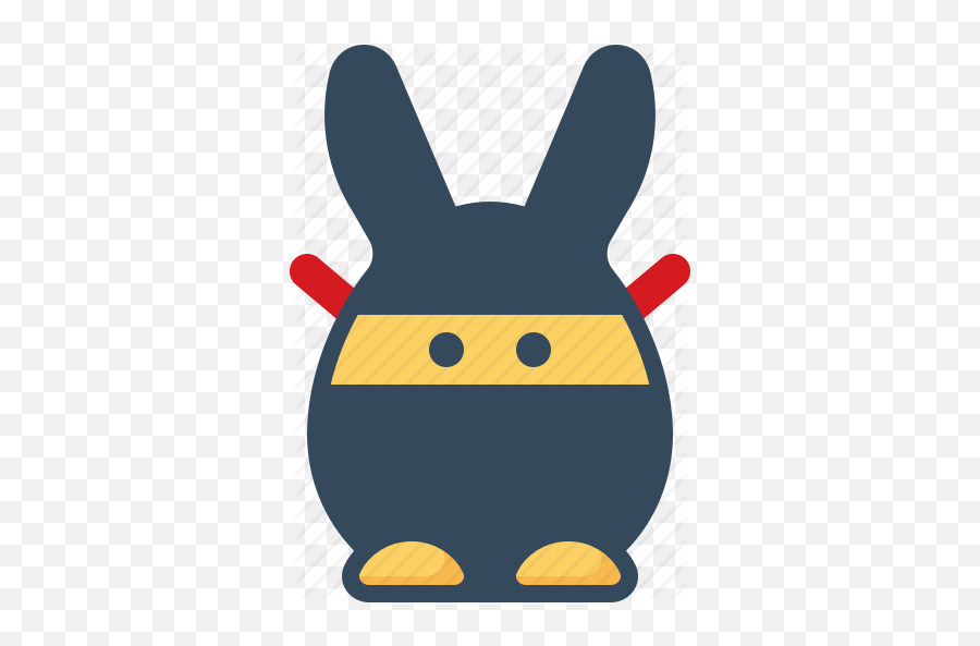 Bunny Emoticon Hare Ninja Rabbits - Cartoon Emoji,Spy Emoticon
