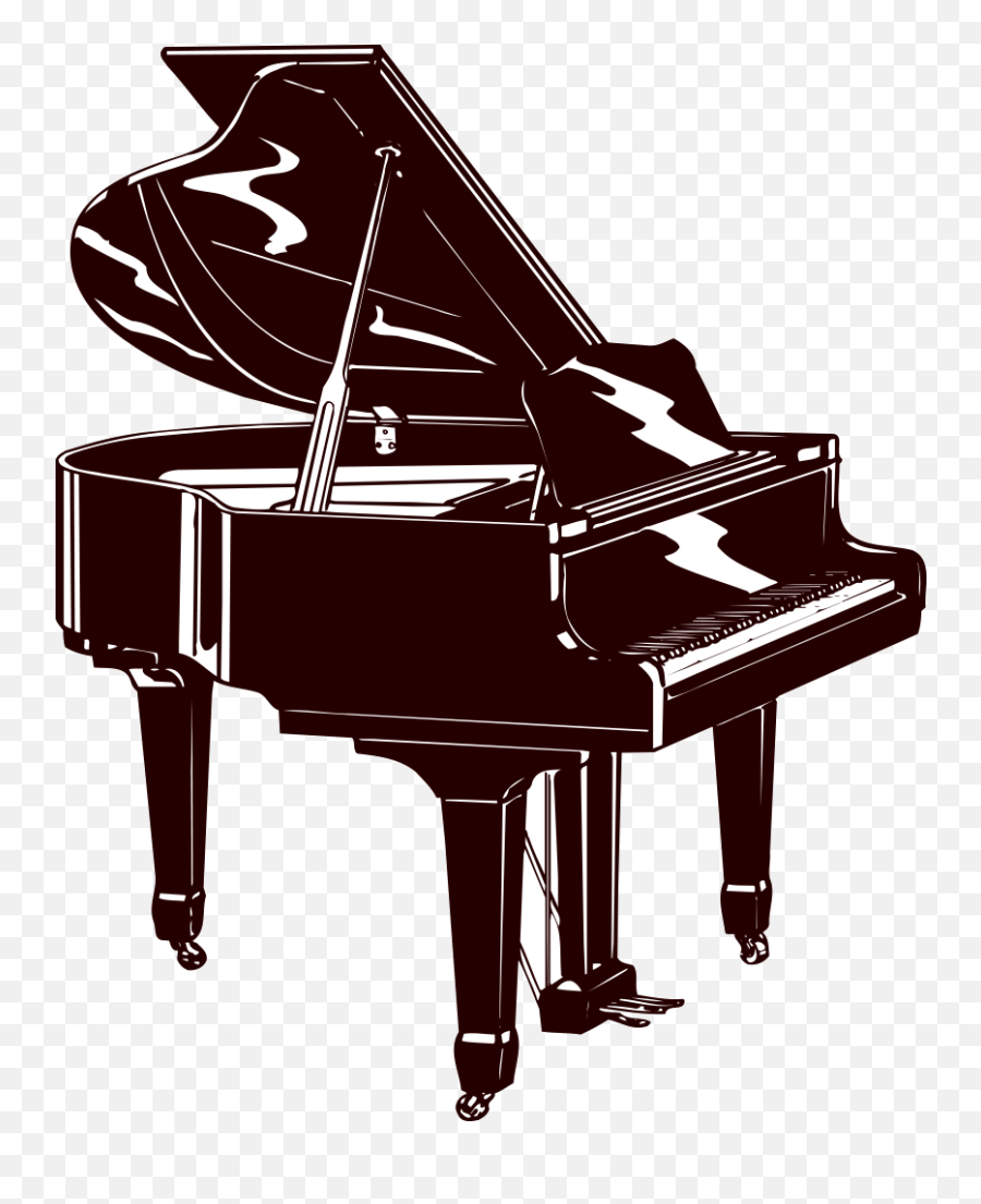 Piano Musical Instrument Silhouette - Piano Emoji,Man And A Piano Emoji