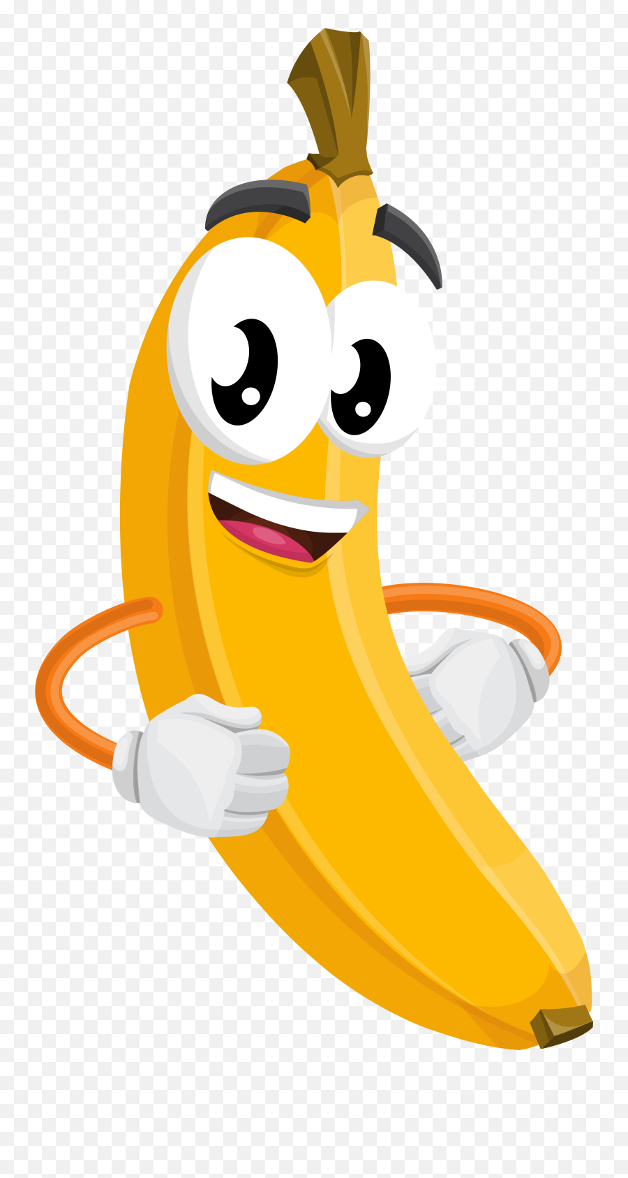 Cartoon Banana Banana - Cartoon Banana Png Emoji,Fruit Emoticons