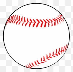 Baseball Sport Red Laces White Leather - Clip Art Emoji