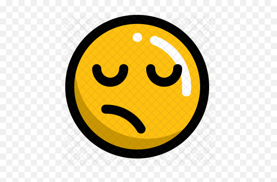 Confused Emoji Icon - Circle,Disgusted Face Emoji