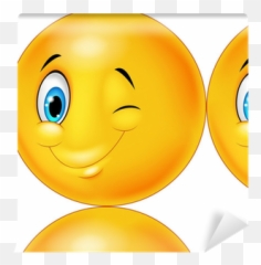 Happy Emoticon Smiley With Eyes Blinking Wallpaper Pixers - Smiley Emoji,Eye Emoticon