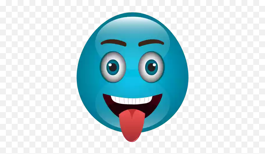 Cute Blue Emoji Png Photos Png Mart - Smiley,Tongue Emoji Png