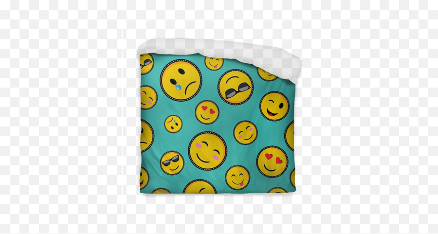 Cute Emoji Designs Seamless Pattern Duvet Cover Pixers - Emojis Pattern Png,Pillow Emoji