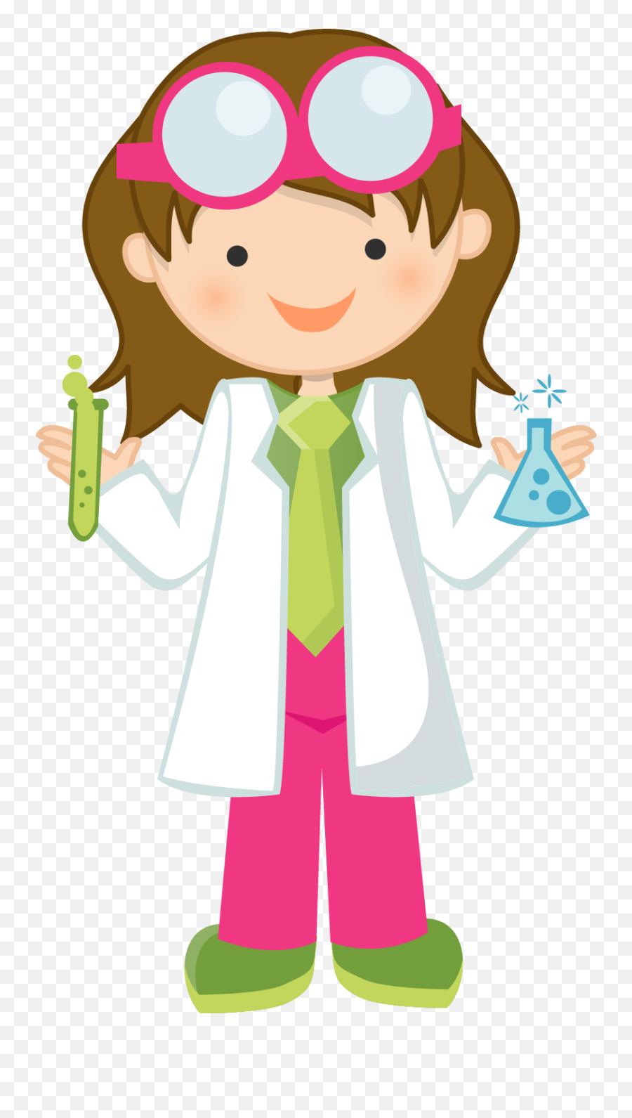 2258 Scientist Free Clipart - Girl Scientist Clipart Emoji,Scientist Emoji