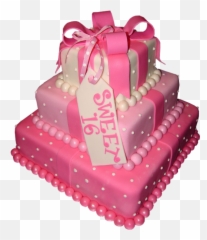 Sweet 16 Clipart Png - Girls Birthday Cake Emoji