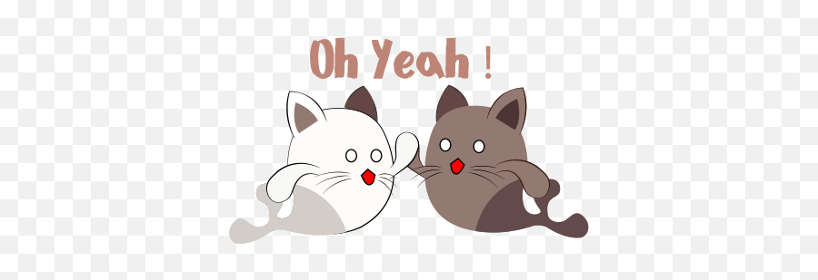 Chocolate Cat Emoji U0026 Sticker By Tien Ti Tung - Cat Yawns,Oh Yeah Emoji