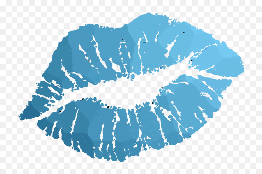 Lips Clipart Teal Lips Teal Transparent Free For Download - Transparent Background Lipstick Kiss Emoji,Lipstick Kiss Emoji