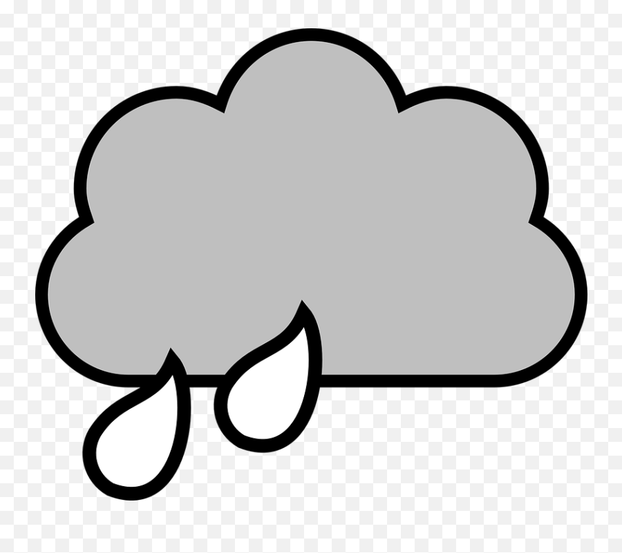 Free Storm Rain Vectors - Black And White Rain Clouds Clipart Emoji,Rain Emoji