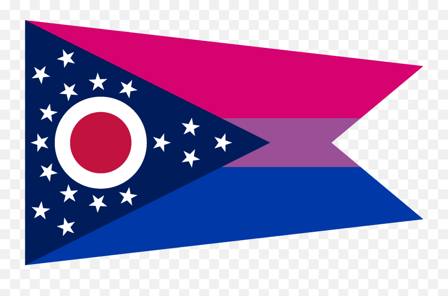 Queervexillology - Ohio State Flag Emoji,Bisexual Flag Emoji
