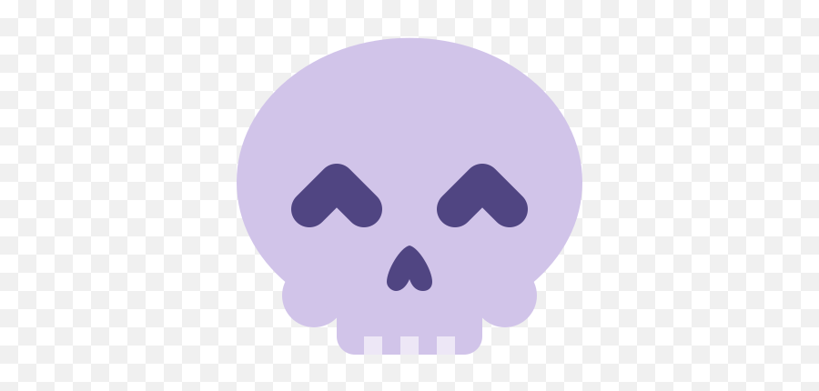 Cute Skull Icon - Dot Emoji,Skeleton Emoji
