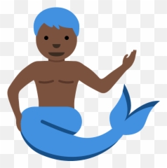 Merman Emoji Clipart Free Download Transparent Png Creazilla - Mermaid,Kid Emoji