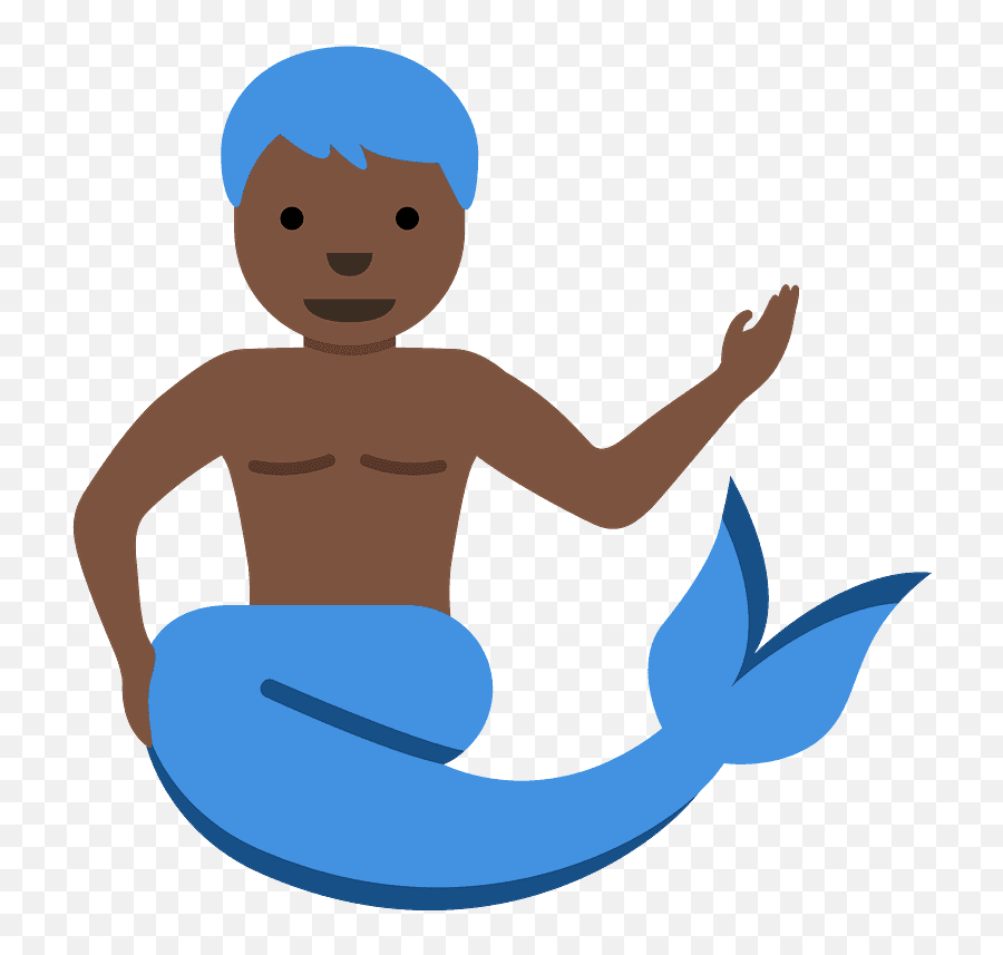 Merman Emoji Clipart Free Download Transparent Png Creazilla - Mermaid,Kid Emoji