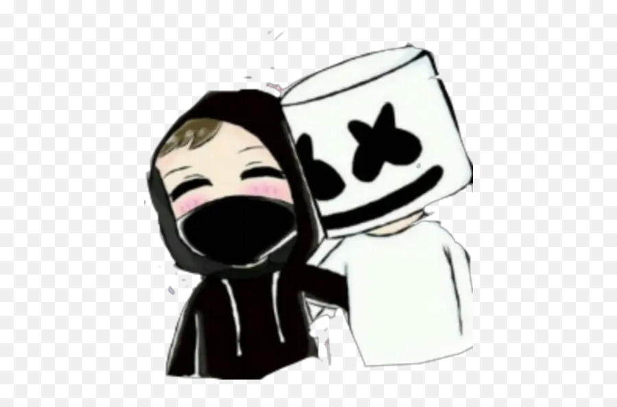 Marshmello Límmiðar Fyrir Whatsapp - Alan Walker Emoji,Marshmello Emoji