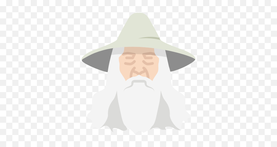 Gandalf Lord Of The Ring Old Man Wizard Icon - Free Download Costume Hat Emoji,Lord Of The Rings Emoji