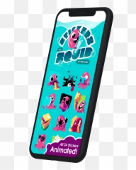 Iphone X Animated Sticker Pack Transparent Cartoon - Jingfm Mobile Phone Emoji
