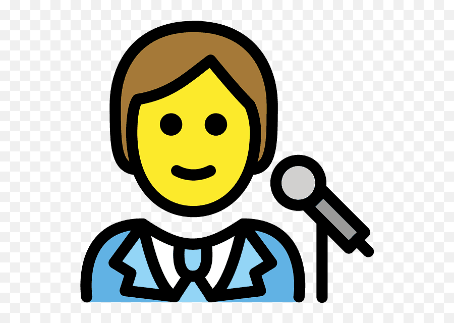 Singer Emoji Clipart Free Download Transparent Png Creazilla - Singer,Eye And Music Emoji