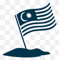 Flag Malaysia Png Clipart Black And - Nepal Emoji