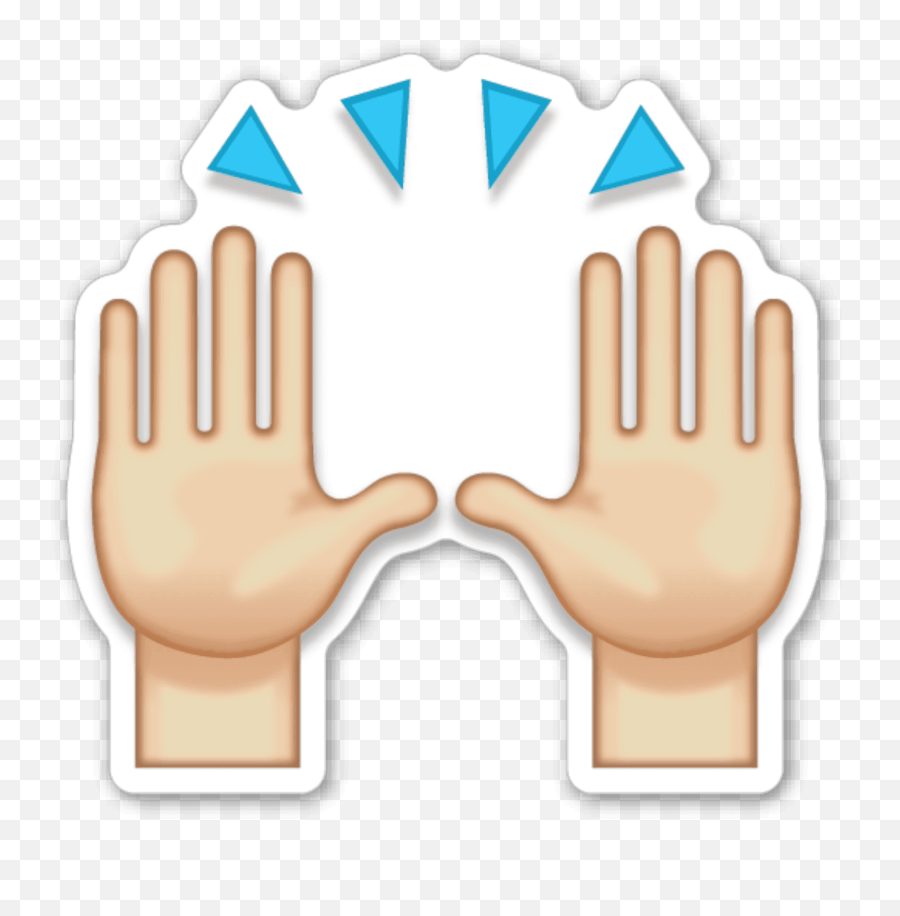 Praying Hands Emoji Sticker Oxford - Emoji Hands,Frame With An X Emoji