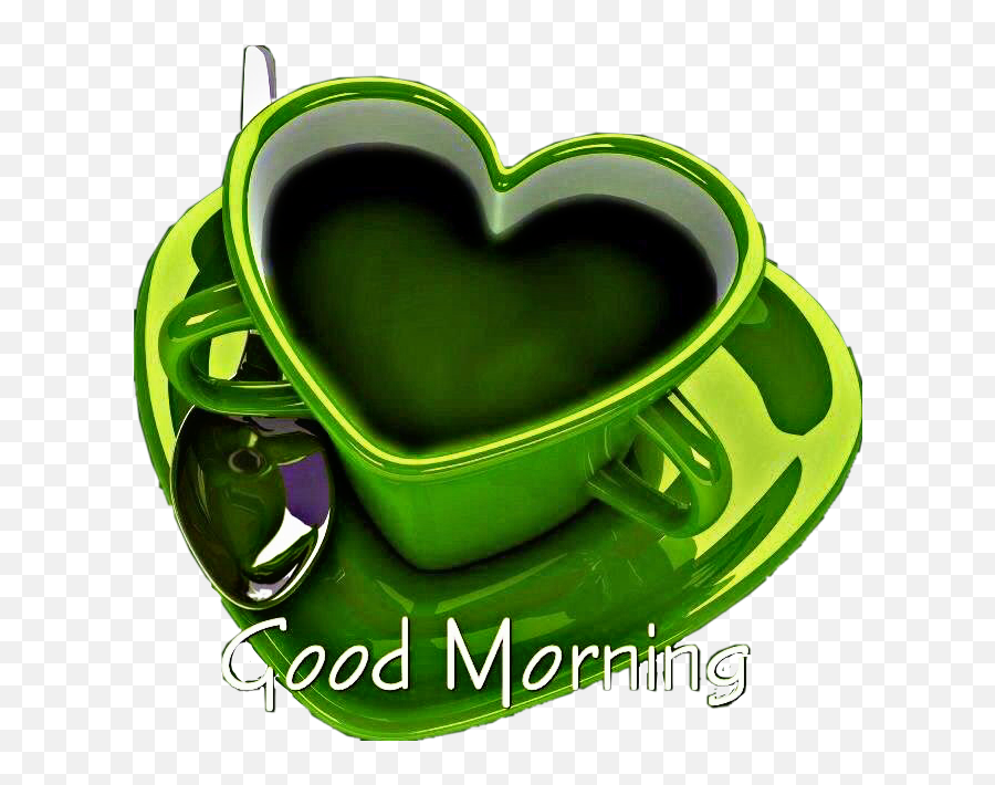 Green Tea Hotdrink Heart Goodmorning - Good Morning Pics Fb Emoji,Green Tea Emoji