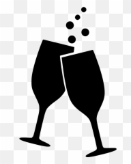 Cheers And Beers Transparent Background - Wine Glasses Icon Png Emoji