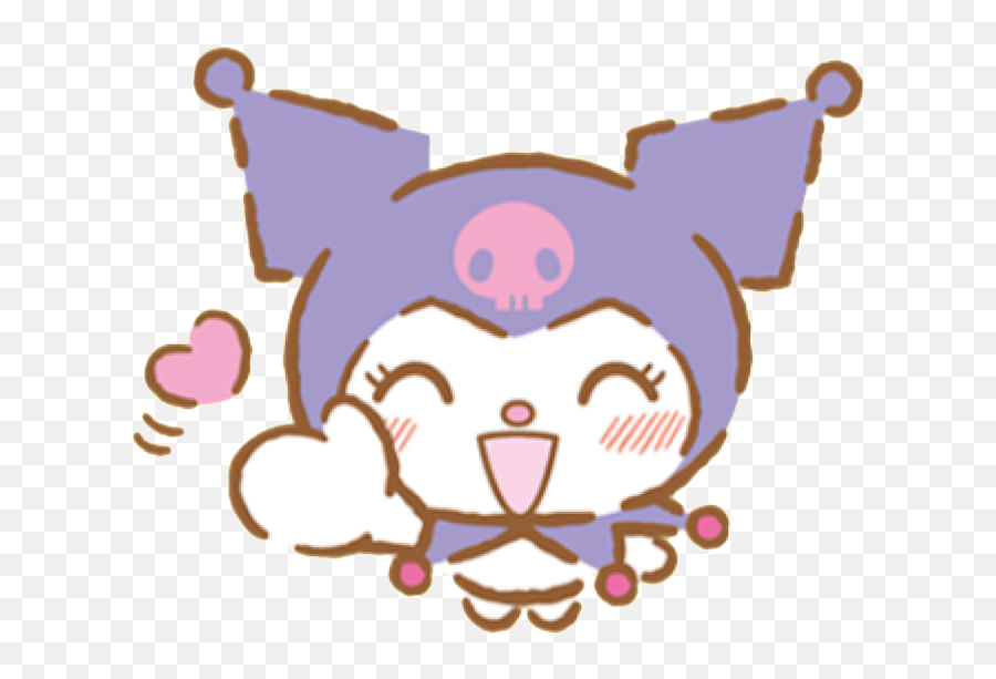 Kuromi - Kuromi Kawaii Sanrio Png Emoji,Kitty Emoticon