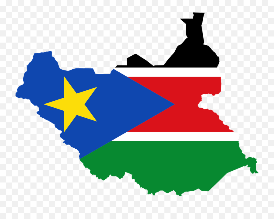 South Sudan Flag Map - Clipart South Sudan Flag Emoji,Africa Flag Emoji