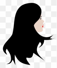 Woman Back Of Head Silhouette Emoji