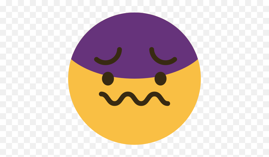 Emoji Emotion Face Feeling Worried Icon - Circle,Worried Emoji Png