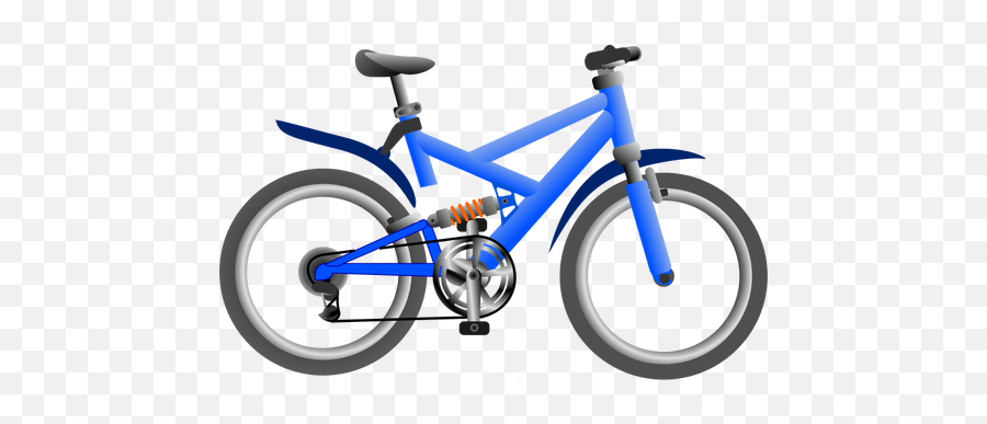 Vector Illustration Of Bicycle - Blue Bike Clipart Emoji,Bike Arm Emoji