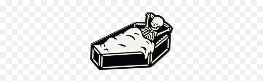 Moon Emoji Pin - Skeleton In Coffin Png,Treadmill Emoji