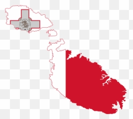 Flag Map Of Malta - And Emoji