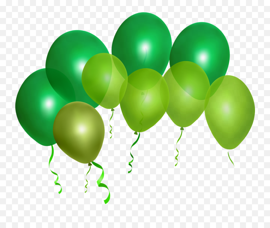 Green Balloons St Patricks Day - Saint Day Emoji,House And Balloons Emoji