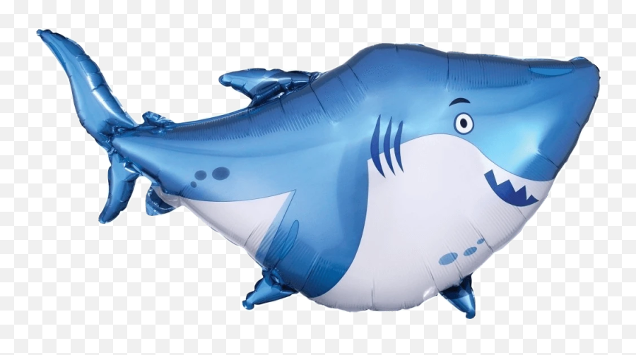 Shop Giant Shark Balloon Wide - Shark Balloon Emoji,Shark Fin Emoji