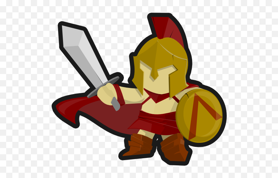 Roman Warrior Art - Warrior Spartan Clipart Emoji,Spartan Helmet Emoji