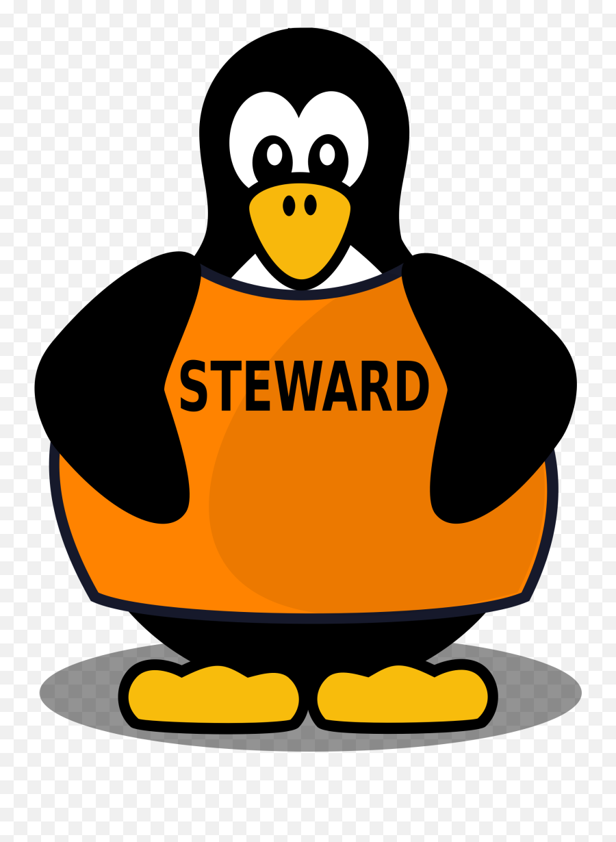 Steward Penguin Vector Clipart Image - Steward Clip Art Emoji,Conch Shell Emoji