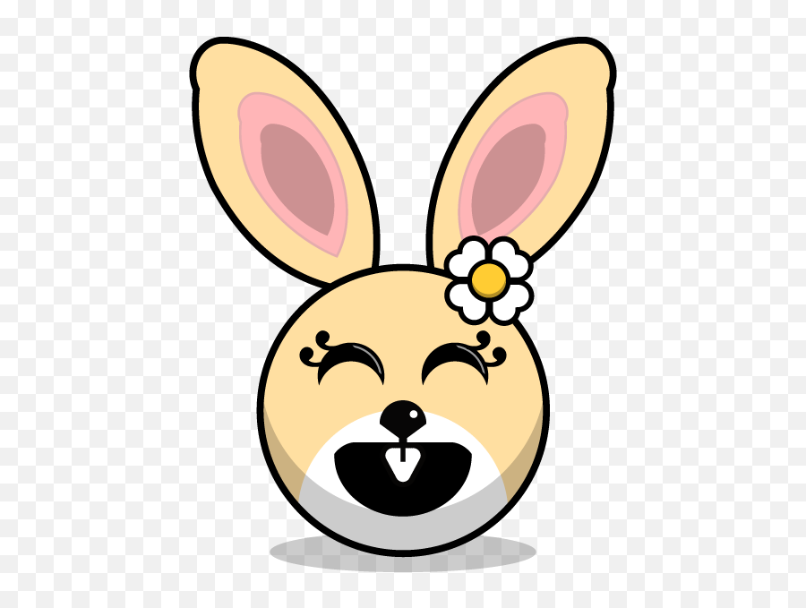 Hunny Bunnys Stickers - Rabbit Emoji Meme By Akura Shande Rabbit,Meme Emoji