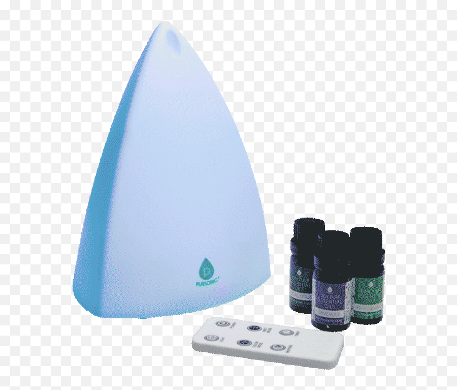 Pursonic Ultrasonic Aromatherapy Diffuser With Remote And Oils - Tiger Shark Emoji,Megaphone Emoji