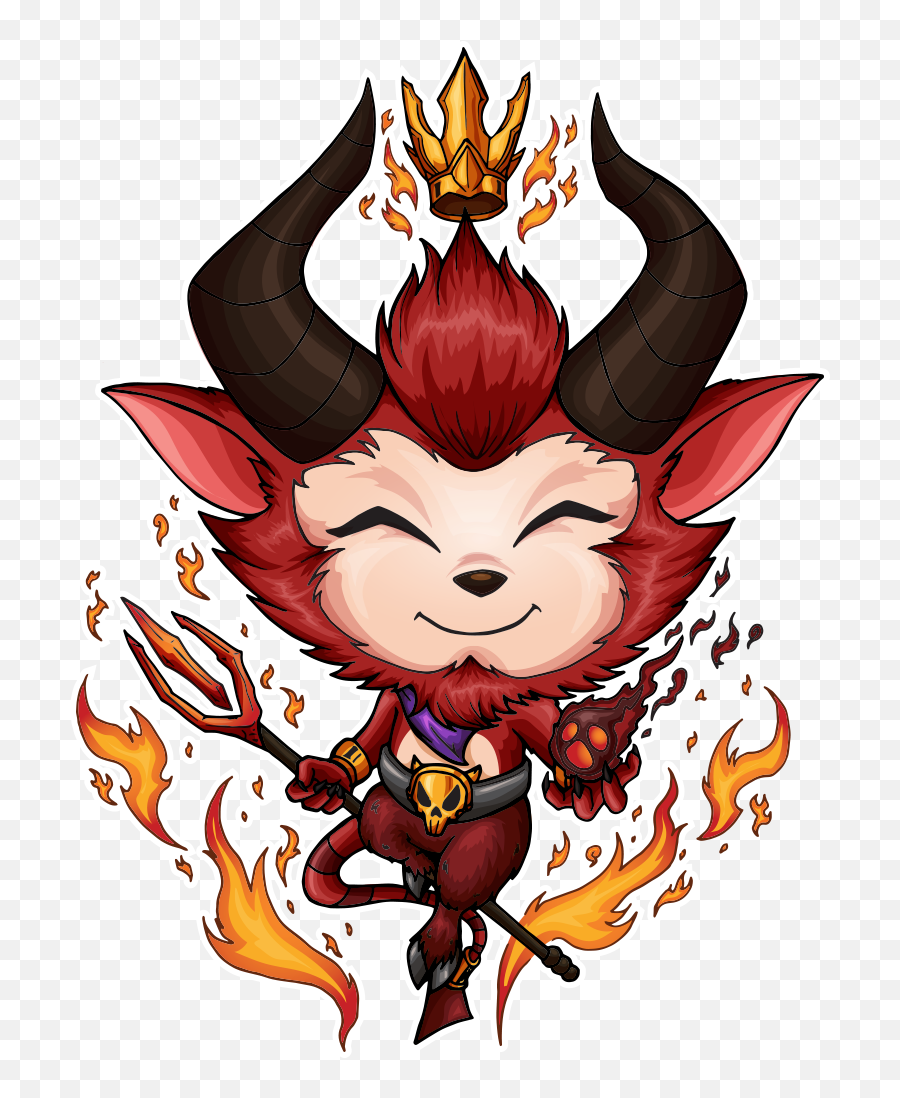 Demon Clipart Female Devil Demon - Little Devil Teemo Png Emoji,Imp Emoji