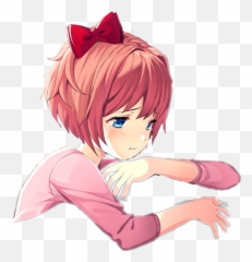 Sad Hug Cry Anime - Doki Literature Club Guy Emoji