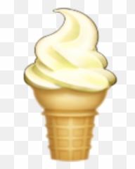 Lemon Icecream - Soft Serve Creams Emoji