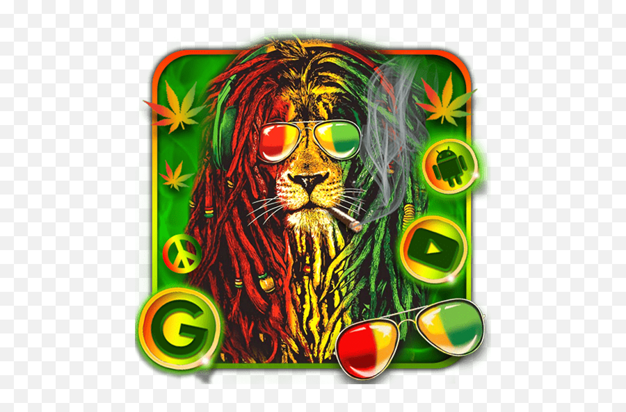Fancy Cool Lion Themes U0026 Live Wallpapers U2013 Rakendused - Reggae Rasta Emoji,Lion Emoticons