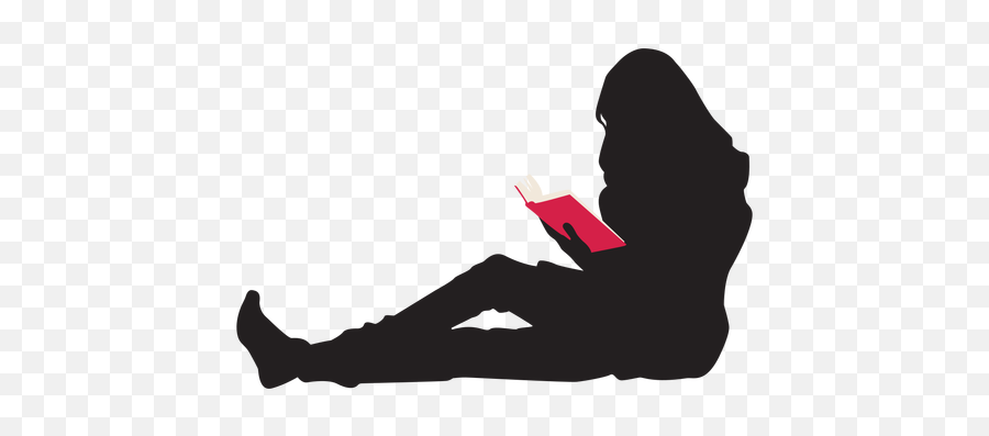 Silhouette Vector Graphics Image Book Woman - Silhouette Png Silhouette Reading Book Png Emoji,Man And A Book Emoji