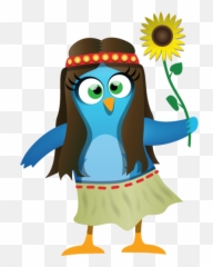 Twitter Hippie Bird Laptop Sticker - Tenstickers Hippie Bird Emoji,Hippie Emoticons
