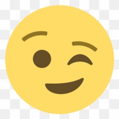 Emoji Smiley Wink Clin Doeil Discord -