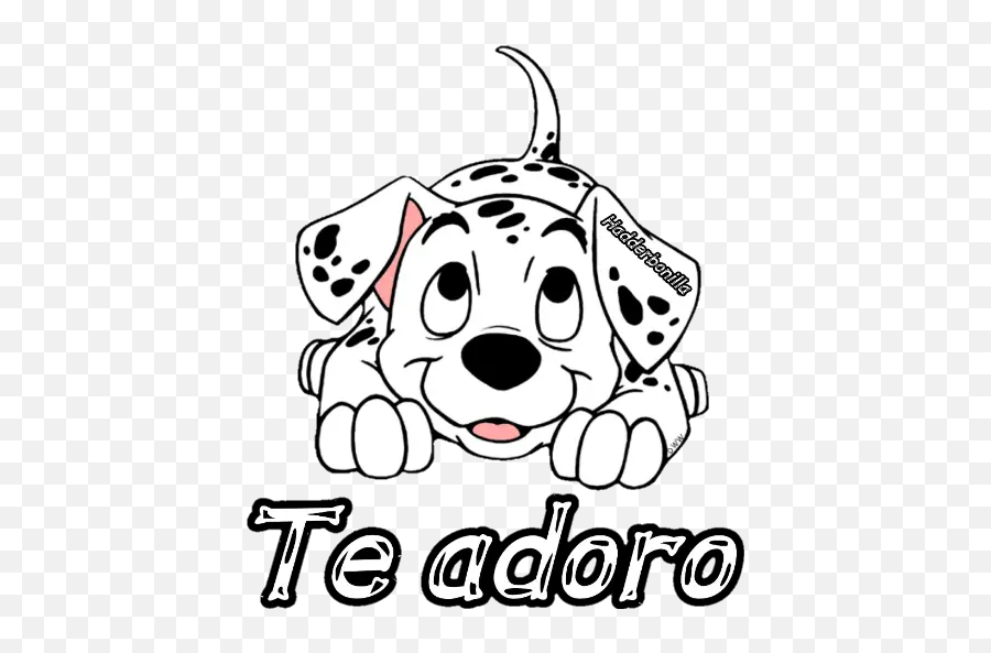 101 Dálmatas Stickers For Whatsapp - Dalmatian Emoji,Dalmatian Emoji