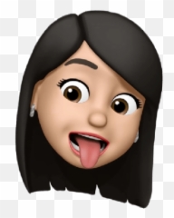 Memoji Emojis Stickers For Whatsapp Wastickerapps - Apps On Memoji Girl Black Hair,Down Dog Emoji