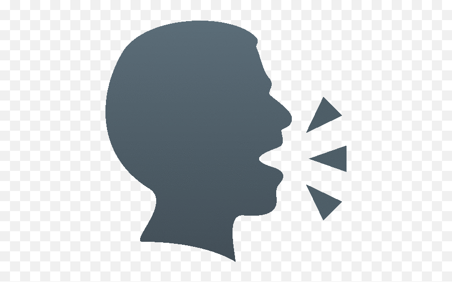 Speaking Head People Gif - Haystack Rock Emoji,Speaking Head Emoji