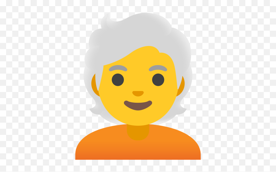 White Hair Emoji - Persona Rubia Dibujo,Hair On Fire Emoji